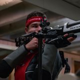 Dorian Saillen, 17 ans le 20 juillet, est déjà le meilleur suisse junior sur la distance du 50 mètres en tir à la carabine.